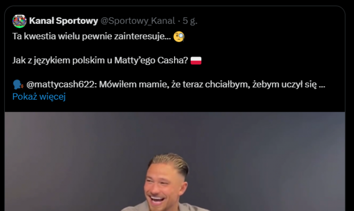 Mateusz Święcicki nt. POLSKIEGO u Matty'ego Casha!